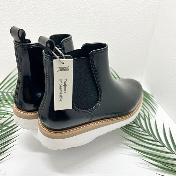 Cougar Women's Kensington Black Waterproof Chelsea Ankle Rain Boots Size 9 NWOB - Picture 6 of 14